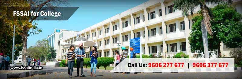 FSSAI registration for College